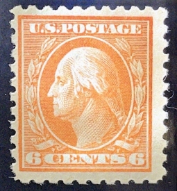 US 468 Six-cent Washington Perf. 10