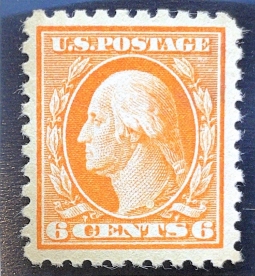 US 468 Six-cent Washington Perf. 10