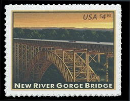 4511 $4.95 New River Gorge Bridge Priority Mail