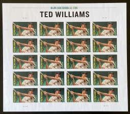 US 4694 Baseball All Star Ted Williams Pane