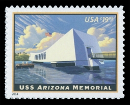 US 4873  2014 USS Arizona Memorial Express Mail