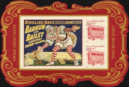 US 4905c Variety, 2014 Circus Posters Souvenir Sheet die cut