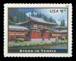 U.S. 5257, 2018 Byodo-In Temple, Hawaii, Priority Mail