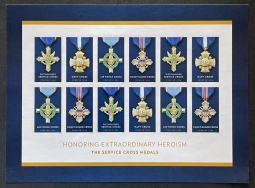 5065-68 Service Cross Medals Pane of 12