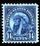 US 565 14-cent Indian Chief