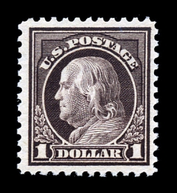 US 518  1917 $1 Franklin