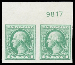 US 531 One-cent Washington, Offset Printing Pair