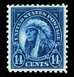 US 565 14-cent Indian Chief