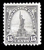 US 566 1922 15-cent Statue of Liberty