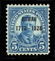 US 648 Five-cent Hawaii