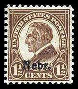 US 670 Nebraska 1 1/2-cent  Harding