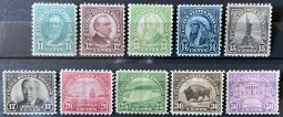 US 692-701 1931 Rotary Press Regular Issues