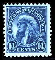 US 695 14-cent Indian Chief