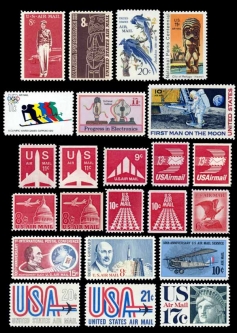 US C64-86 1962-73 Airmail Set