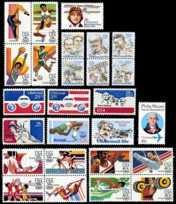 C87-112 1974-84 Airmail Set