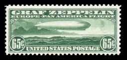 US C13 65-cent Graf Zeppelin Stamp