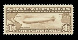 US C14 $1.30 Graf Zeppelin Stamp