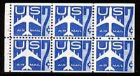 US C51a Blue Jet Booklet Pane