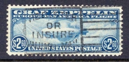 US C15 1930 $2.60 Graf Zeppelin Stamp used