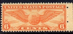 US C19 Six-cent Winged Globe