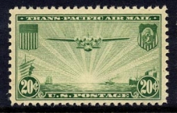 US C21 20-cent Transpacific China Clipper