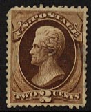 US 157 1873 Two-Cent Andrew Jackson