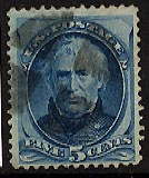 US 179 1875 Five-cent Zachory Taylor