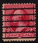 US 220c 1890 Two-Cent Carmine.  Caps on both Twos