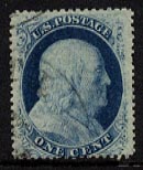 US 24 One-cent Franklin Ty. V