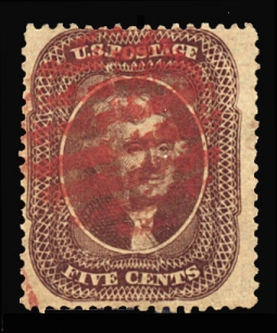 US 30A 5 Cent Jefferson Brown