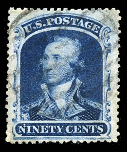 US 39, 1857 90-Cent Washington, certificate