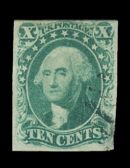 US 16 1855 10 Cent Washington Ty. IV