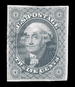 US 17, 1851 12-Cent Washington