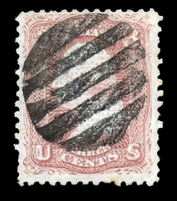 US 83 1867 Three-cent Washington “C” Grill