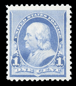 US 219 1890 1 Cent Franklin