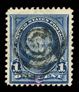 US 247 1894 1 Cent Franklin Blue